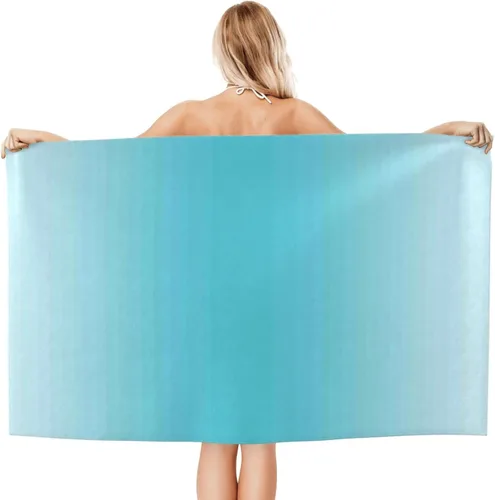 Vista 8 de Toallas de playa de microfibra con patrón de copos de nieve blancos de invierno para adultos, de secado rápido, ligeras, absorbentes, toalla