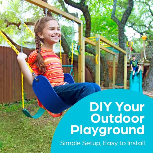 Vista 4 de Selva gimnasio Reino – Rueda los Buques pirata, color azul