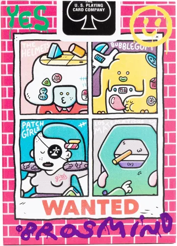 Vista 2 de Bicycle Brosmind - Juego de cartas de cuatro pandillas, color amarillo