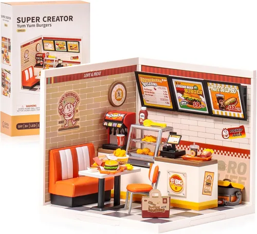 Vista 10 de Super Creator - Juego de construcción de mini bloques para adultos, kit de casa de plástico en miniatura Super Store - juguetes de bloques