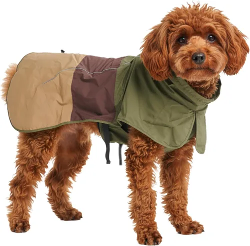 Vista 34 de Spark Paws - Chaqueta impermeable para perros, resistente al viento, para perros pequeños, medianos, grandes y extragrandes, traje reflectante