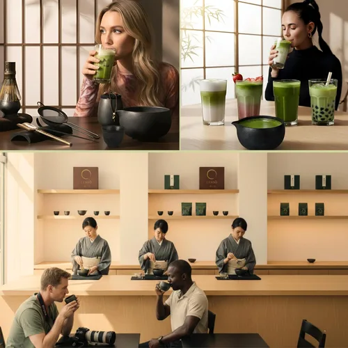 Vista 9 de ZENSO Juego de Batidor Matcha Premium – Kit de Ceremonia de Té Matcha Japonés de 10 Piezas Cuenco Matcha, Recipiente de Té, Batidor de Bambú