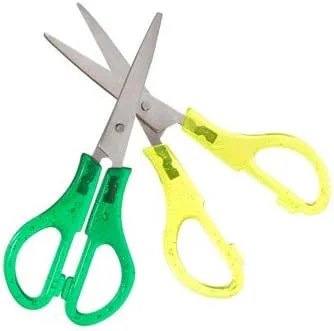 Vista 2 de Tijeras de punta puntiaguda para niños de 5 pulgadas, paquetes de 2