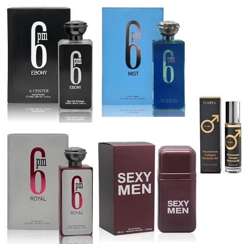 Vista 13 de Set de Regalo de Colonia para Hombre - Paquete Variado de 4 Fragancias de Larga Duración con Colonia de Feromonas de 10ml