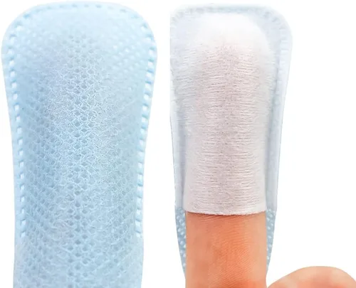 Vista 3 de Cepillo de dientes de limpieza profunda, 100 unidades, toallitas blanqueadoras para cepillos orales, sabor menta