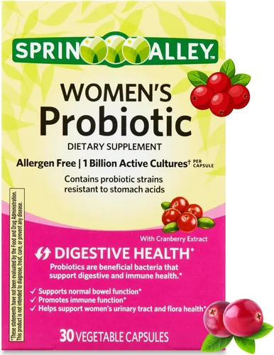Cápsulas de probióticos para mujeres, suplemento dietético de 1 mil millones de UFC, salud digestiva, probióticos para mujeres, probióticos para