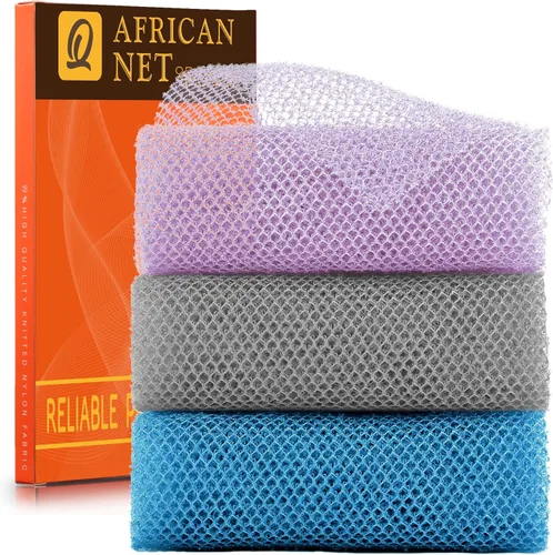 Vista 33 de UJFQBH 3 Piezas Esponja de Baño Africana Esponja de Red Africana de Red Larga Esponja de Baño Exfoliante Cepillo de Cuerpo para Ducha Cepillo