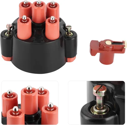 Vista 4 de Qiilu Kit de distribuidor de encendido, distribuidor y rotor, A0001584902 0001584902 para 190 W201/Coupe/G Class