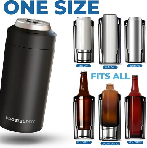 Vista 3 de Frost Buddy Enfriador universal de latas, se adapta a 12 y 16 onzas