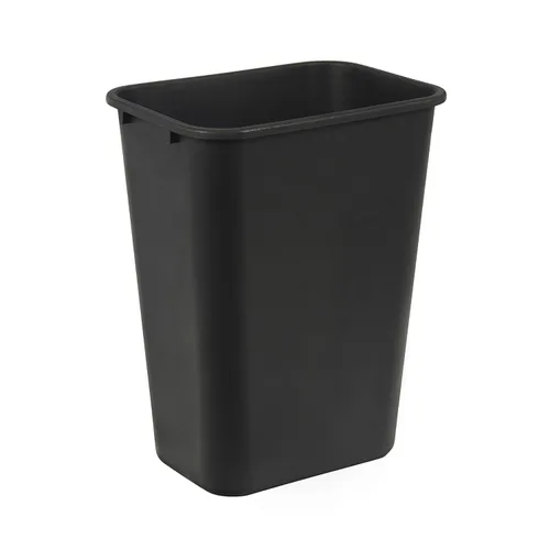 Vista 13 de Yaxa Basics Cubo de basura pequeño, papelera rectangular para oficina comercial, 3 galones (paquete de 2), color negro