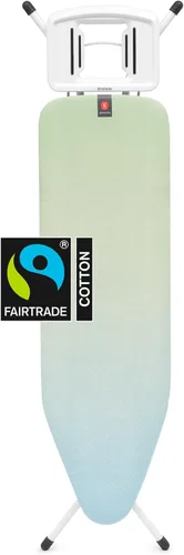 Vista 10 de Brabantia - Tabla de planchar B – Soporte para plancha de vapor sólido – Altura ajustable – Patas de goma antideslizantes – Funda 100% algodón