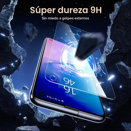 Vista 3 de [Paquete de 4] UniqueMe compatible con Samsung Galaxy S10e Protector de pantalla de vidrio templado, dureza 9H, sin burbujas Transparente