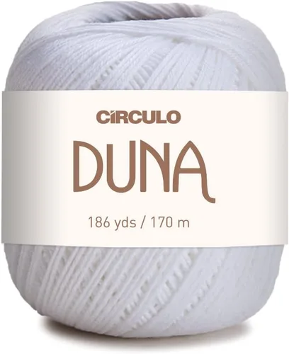 Vista 32 de Círculo Hilo Duna – 186 yardas, 3.52 onzas – Hilo DK de peinado ligero – 100% algodón virgen brasileño mercerizado, perfecto para tejer y hacer