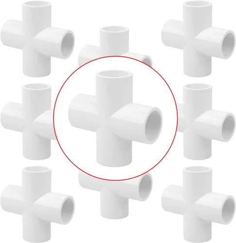 Vista 67 de Adaptador de acoplamiento de tubería de PVC de 4 pulgadas, accesorios de tubería (enchufe x enchufe), paquete de contratista, cédula 40, conectores