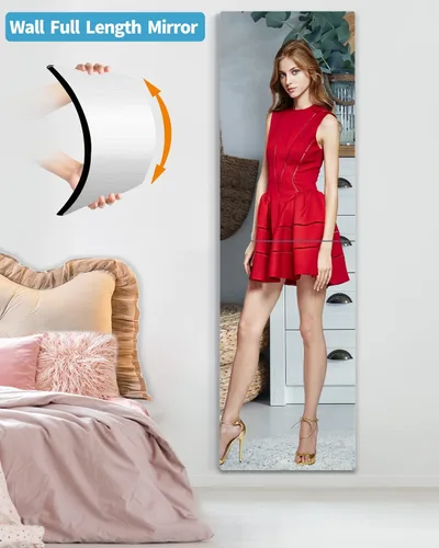 Vista 6 de Espejo de longitud completa para niños, espejo inastillable de seguridad, espejo de pared de plástico, hecho de espejos de plexiglás acrílico, 2