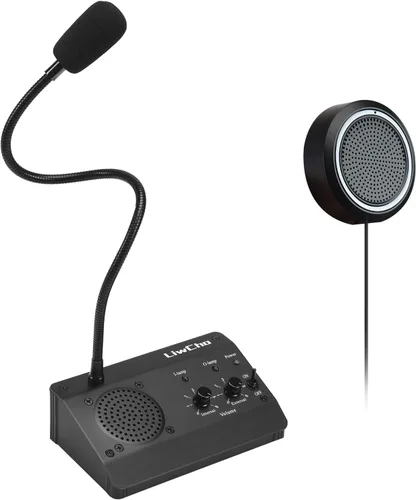 Intercomunicador de ventana, sistema de altavoces de ventana de doble vía para negocios, banco, oficina, hospital, mostrador, tienda, estación,