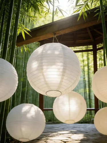 Vista 6 de 6 linternas de papel blancas con luces LED, linterna redonda de 12 pulgadas, lámpara de papel colgante para cumpleaños, boda, Navidad, novia