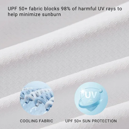 Vista 4 de Willit Chaqueta larga con capucha y protección solar UPF 50+ para mujer, ligera