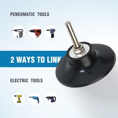 Vista 7 de S SATC 25 discos de lijado medianos de 3 pulgadas, discos de cambio rápido, 1 soporte de vástago de 1/4 de pulgada para amoladora de matriz, disco