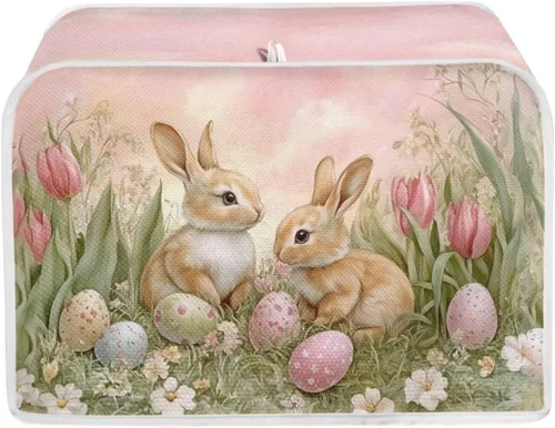 Vista 33 de Toaster Covers Stain Resistant Lightweight America 250 Dustproof Toaster Covers Compatible with Most 2-Slice Toasters Bakeware Protector