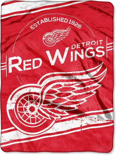 Vista 6 de Manta Raschel de felpa con licencia oficial de la NHL "Stamp", multicolor, 60 x 80 pulgadas