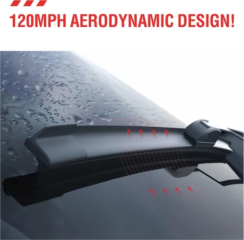 Vista 2 de BERG REGEN - Repuesto para limpiaparabrisas de 26, 17 y 12 pulgadas para Nissan Rogue 2015-2021, Pathfinder 2013-2019 y más, set de 3, gancho J/U
