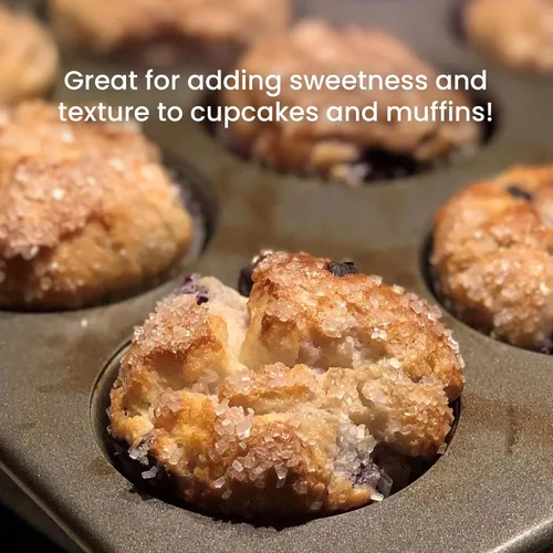 Vista 5 de The Sugar Lab Azúcar de confitería – Azúcar extra grueso – 1 libra – Con AA – Cristales de azúcar para hornear y decoraciones de cupcakes