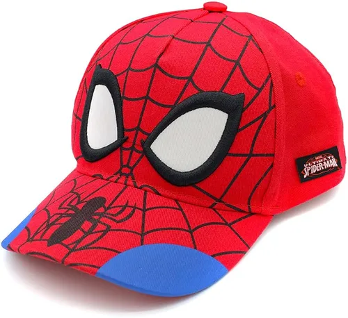 Marvel Sombrero de Spiderman para niños, gorra de béisbol transpirable de Spiderman para niños de 3 a 9 años, Spiderman 3D.
