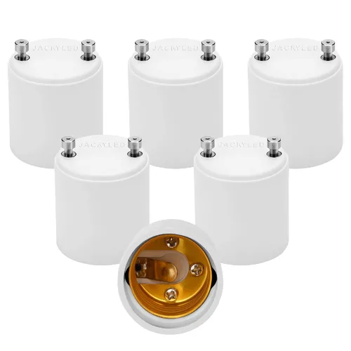 Vista 7 de Paquete de 4 adaptadores JACKYLED GU24 a E26 E27, resistentes al calor hasta 392 ℉, resistentes al fuego, convierte el accesorio GU24 basado en dos