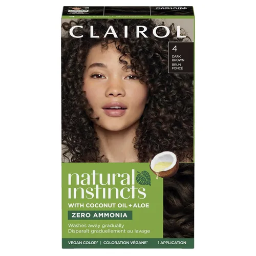 Clairol Natural Instincts - Tinte semipermanente para el cabello, color castaño oscuro, paquete de 1 unidad de Wella