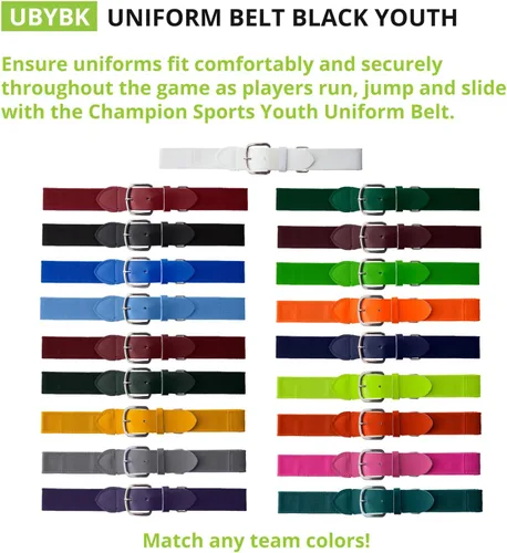 Vista 3 de Champion Sports Cinturón de uniforme de béisbolsóftbol
