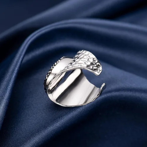 Vista 4 de Jeka Anillo de ojo malvado, joyería hippie punk cool anillos Mal De Ojo protección turca, Oro