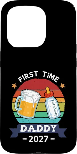 Vista 14 de First Time Daddy 2027 Funny Dad to Be Pregnancy Reveal Case for iPhone 16