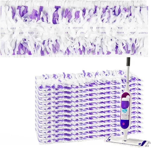 Paquete de 12 almohadillas desechables para mopa PowerMop de varias superficies, repuestos de almohadillas de trapeador para limpieza de suelos