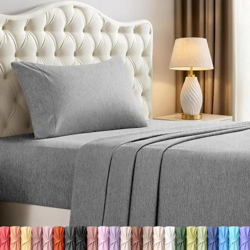 Vista 44 de Utopia Bedding - Juego de sábanas de microfibra cepillada, resistente al encogimiento y a la decoloración, de fácil cuidado, 3 piezas, tamaño Beige