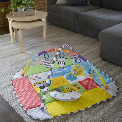 Vista 5 de Baby Einstein Patch's Playspace - Tapete de juego de actividades y gimnasio con música, edad recién nacido +