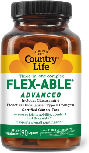 Vista 3 de Country Life Flex-Able Advanced Capsules, 90 unidades, certificado sin gluten