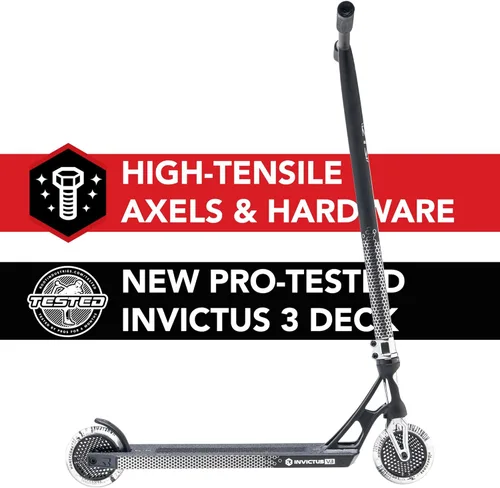 Vista 2 de Root Industries Invictus Complete Pro Scooter - Ruedas Honeycore de 4.724 in, barras de cromolita, compresión HIC y cubierta de corte