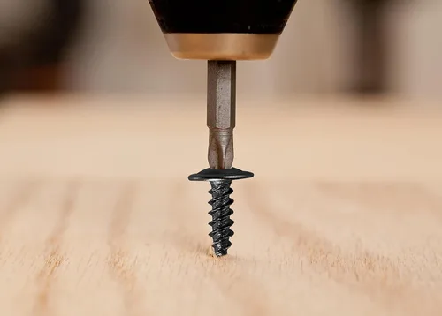 Vista 6 de Wensilon (250 piezas) #8 × 1 "Tornillos de madera con cabeza de armadura negra de metal rápido autorroscantes óxido de zinc