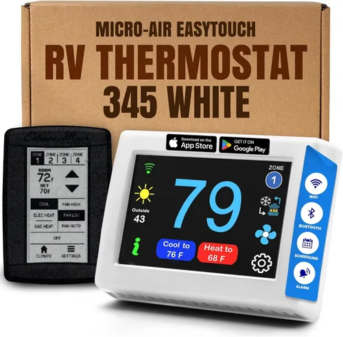 Vista 9 de MICRO-AIR EasyTouch - Termostato digital de repuesto para autocaravana, programable y fiable, habilitado para WiFi y Bluetooth, termostato