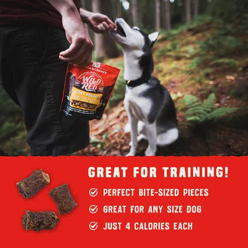 Vista 7 de Stella & Chewy's Wild Red Jerky Nuggets - Golosinas para perros de carne de res y cordero con 90 % ricas en proteínas, recompensas de entrenamiento