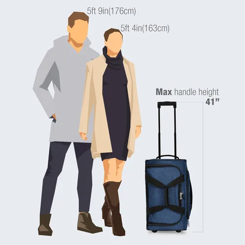 Vista 6 de Bolsa de lona con ruedas, equipaje, hockey, deportes, XL, rodillos, resistente 21 pulgadas