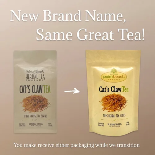 Vista 3 de Palm Beach Herbals - Té de corteza de garra de gato - Serie de té de hierbas puro (30 bolsas de té) 100% natural