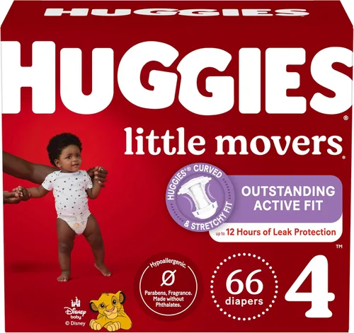 Vista 14 de Pañales Huggies tamaño 3, Little Movers para bebés, talla 3 (16-28 libras), 25 unidades, el empaque puede variar