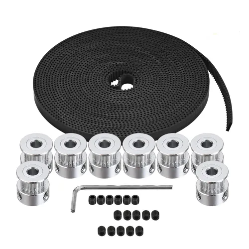 Vista 4 de Correa dentada GT2 para impresión 3D, Zeelo 10 metros (32.8 pies) GT2 Correa dentada abierta de 2 mm de paso y 6 mm de ancho, de caucho y fibra