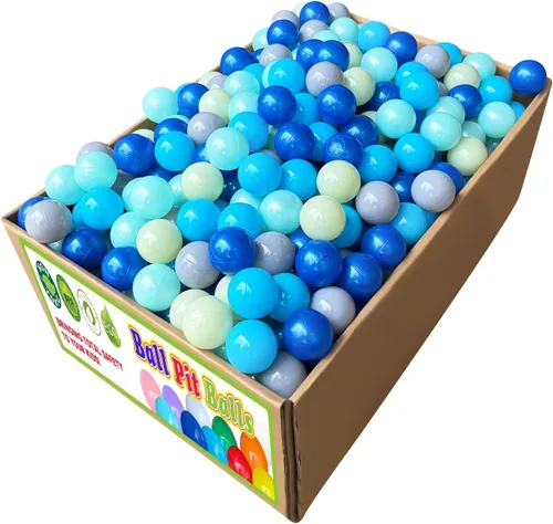 Vista 10 de 50 pelotas para niños, bolas de plástico para hogueras de pelotas, bolas de juego a prueba de aplastamiento de 2.2 pulgadas, sin BPA, no tóxicas, 7