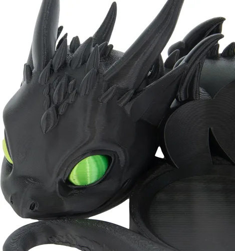 Vista 5 de Costume Wizard Soporte Dragon para Echo Dot 4ª/5ª generación, 3D impreso Dragon Yaxa Echo altavoces de escritorio, soporte para Echo Dot 5ª Negro