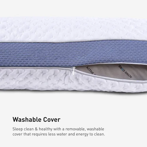 Vista 6 de Bedgear Balance 1.0 Almohada refrescante – Almohada de cama de rendimiento que absorbe la humedad para personas que duermen con calor, soporte