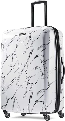 Vista 14 de American Tourister Moonlight rígido - Equipaje expandible con ruedas giratorias, Oro rosa, Equipaje de mano, 21 pulg.