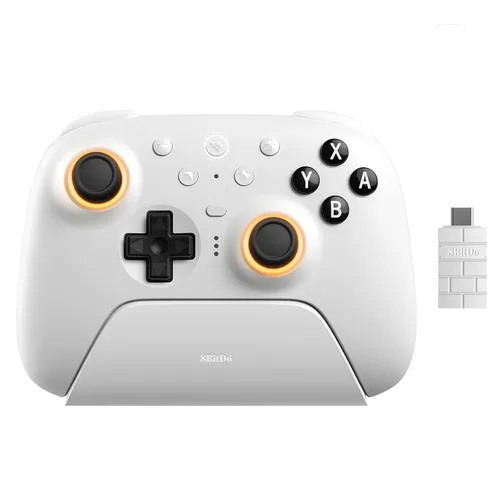 Vista 11 de 8BitDo Ultimate 2 - Controlador Bluetooth para Switch, Switch 2, PC y Windows, Controlador Switch Pro con joysticks TMR, gatillos táctiles/Hall